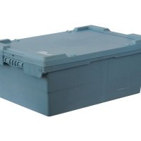 Пластиковый ящик с крышкой 600х400х225